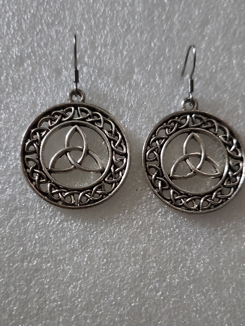 Hand Crafted Silver Celtic Trinity Knot Earrings